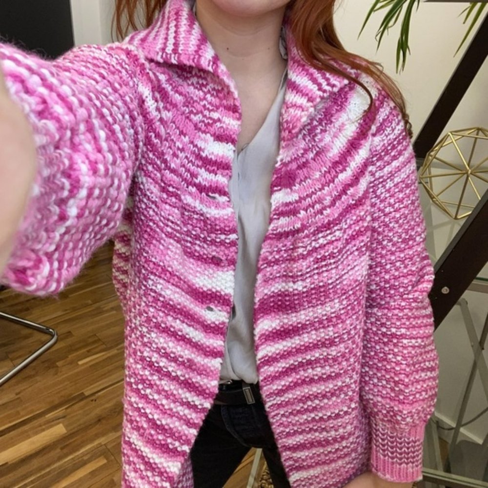 VINTAGE Grandma Crocheted Cardigan